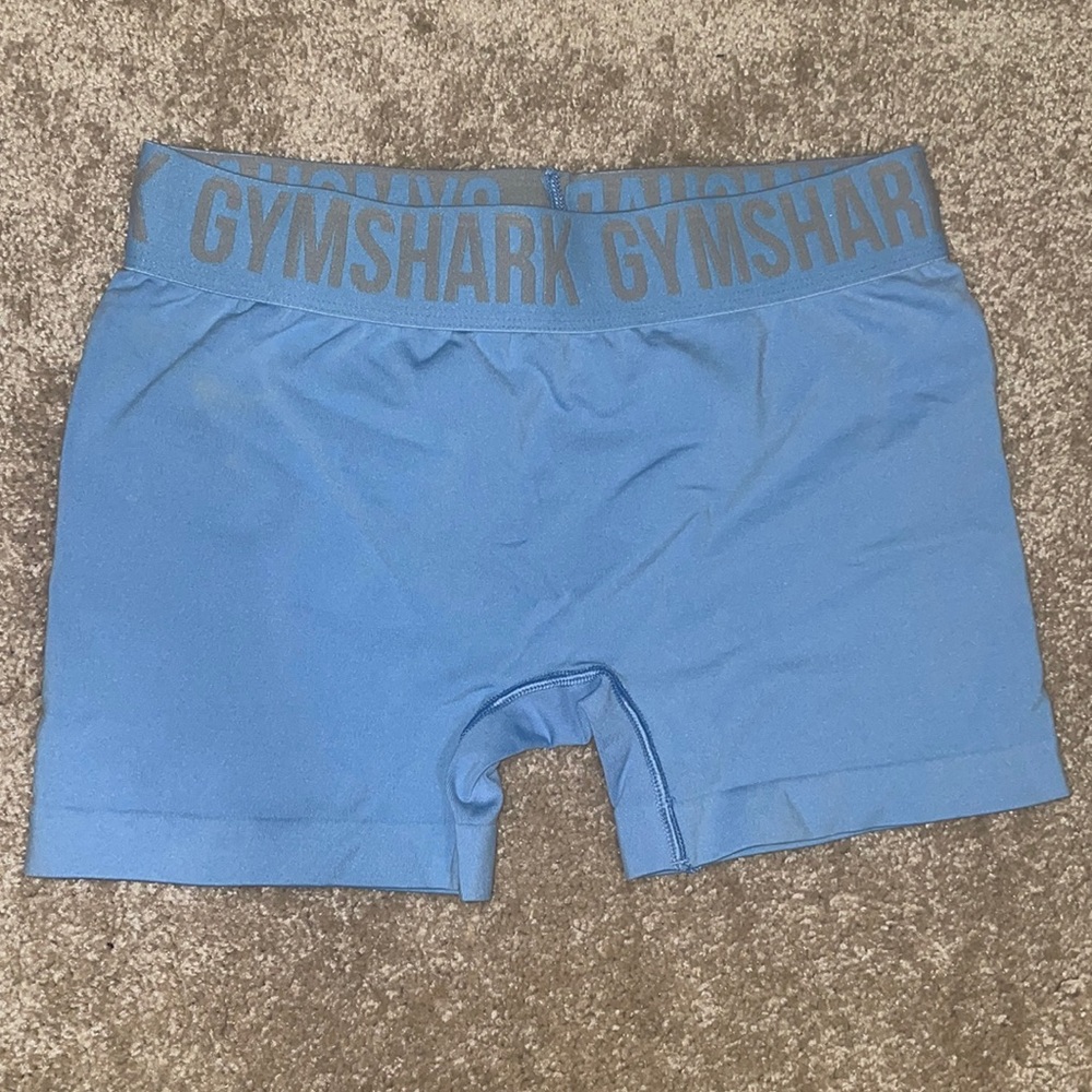SOLD!! GYMSHARK BLUE SEAMLESS SHORTS
